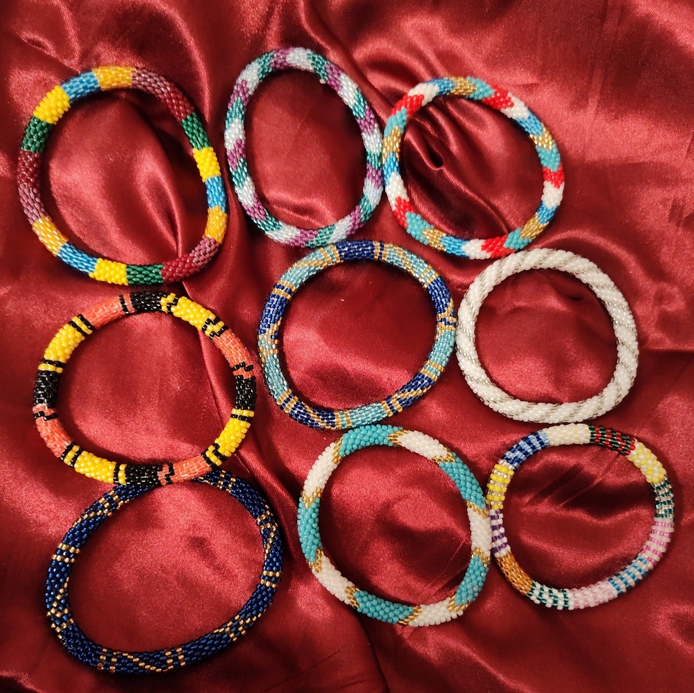 Napal Beaded Bracelets Set Of 6